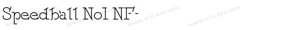 Speedball No1 NF字体转换